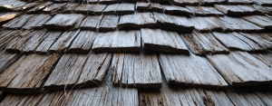 image of an old shingled roof - Skyline Roofing & Solar