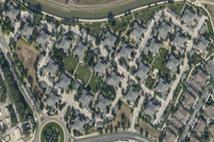 image of overhead view of ceterra houses in Colorado - Skyline Roofing & Solar