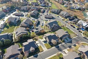 image of an aerial view of the The Villas - Skyline Roofing & Solar